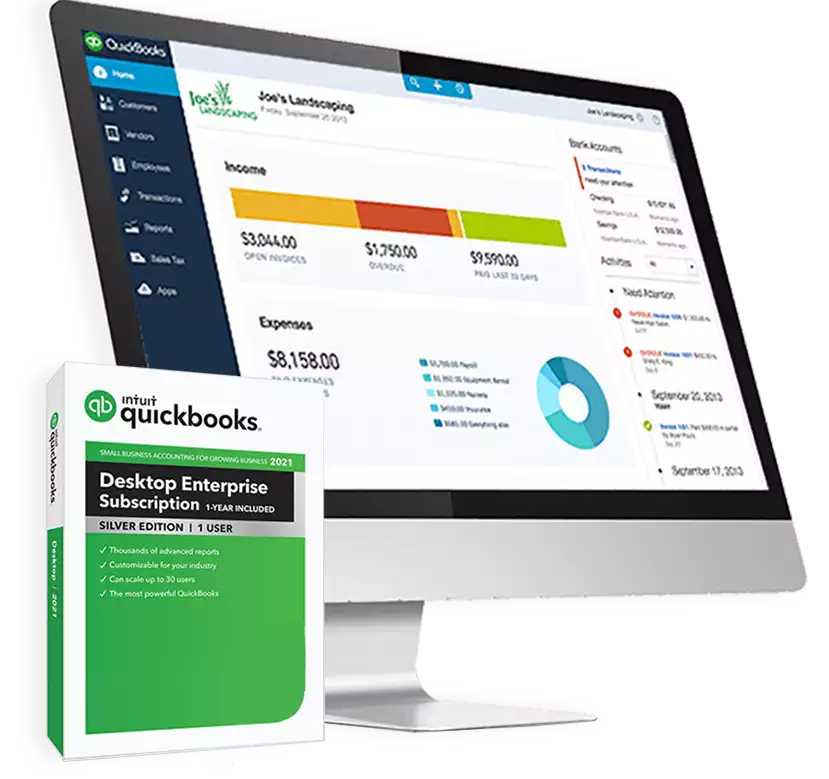 QuickBooks Desktop Enterprise 2023 Silver, Platinum & Gold