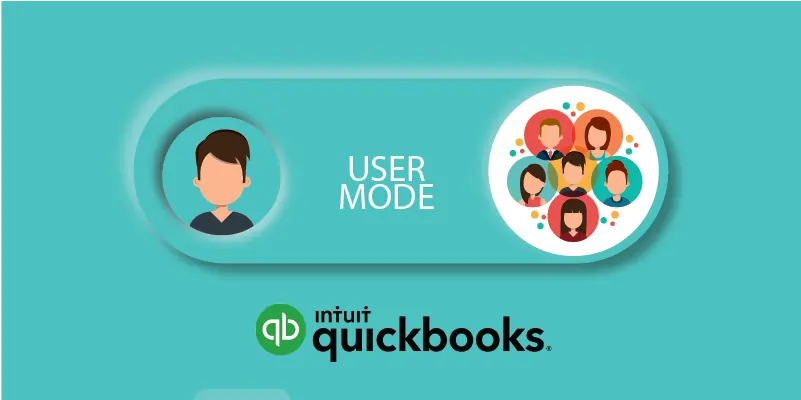 change user mode of QuickBooks company file
